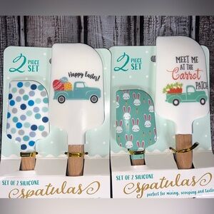 2 Sets Easter Silicone Spatula Set (2-Piece) Easter Eggs and Truck Designs – New